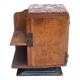 Art Deco bedside table in solid wood and marble, 1950s