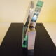 Quartz reclining clock, Swiss movement, WMC brand in its original cabinet