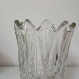 Vase en verre, motif "épis de blé"