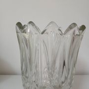 Vase en verre, motif "épis de blé"