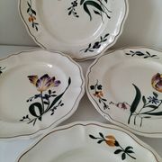 Vintage Longchamp plates – "Tulips" model – 1950s-60s