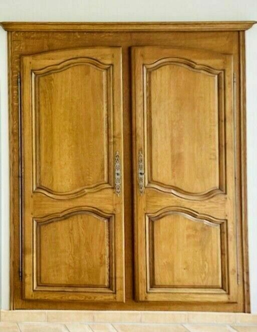 Louis XV style closet façade in solid chene XX century