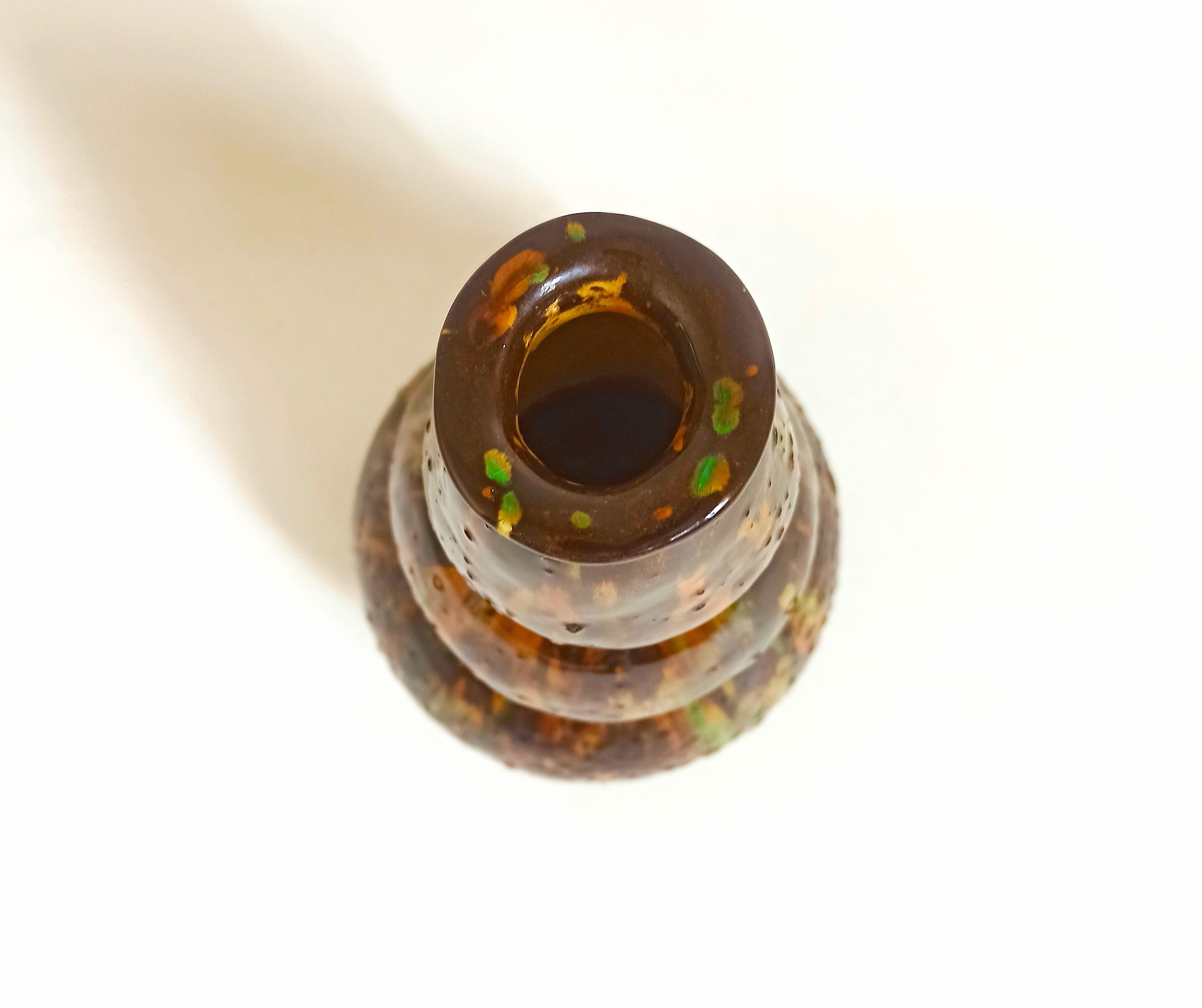 Large ceramic vase 70s height 35 cm