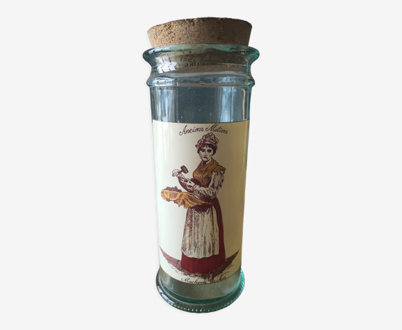 Bocal ancien métiers marchande de noix