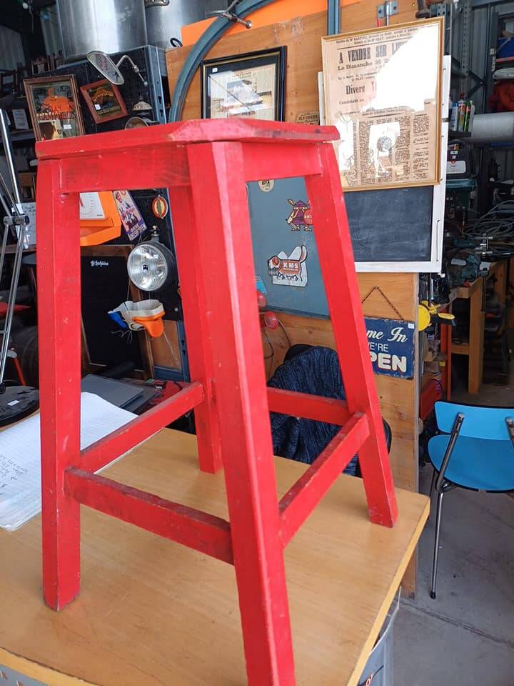 Vintage workshop stool