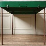 Green folding wooden table/suitcase