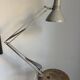 Lampe vintage 1970 d'architecte Ledu gris perle bureau - 80cm