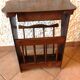 Magazine holder in varnished wood / vintage 60s