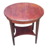 Ancienne table guéridon placage acajou début 20ème fischel