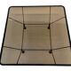 80s metal coffee table and minimalist design glass