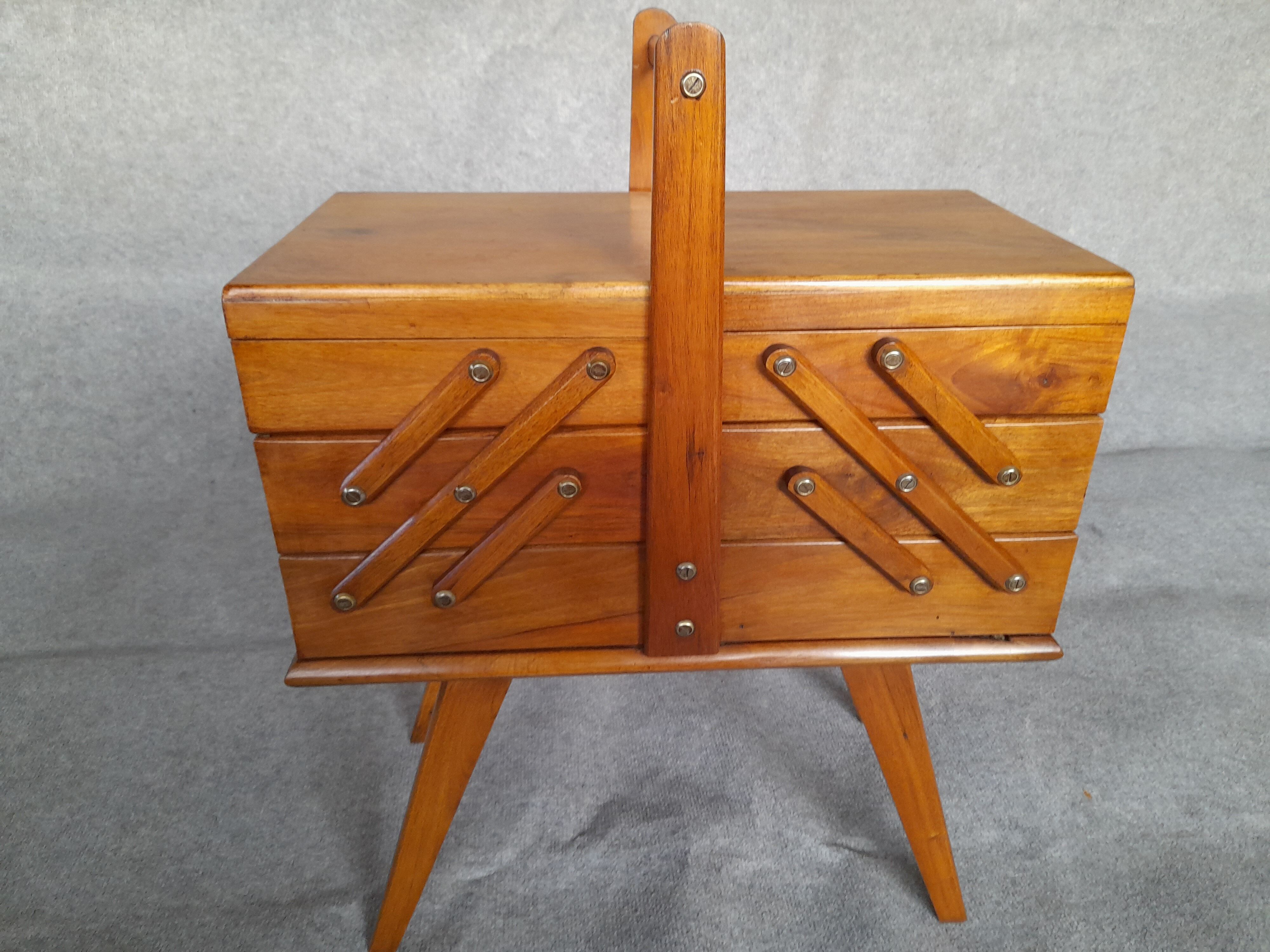 Vintage solid walnut worker