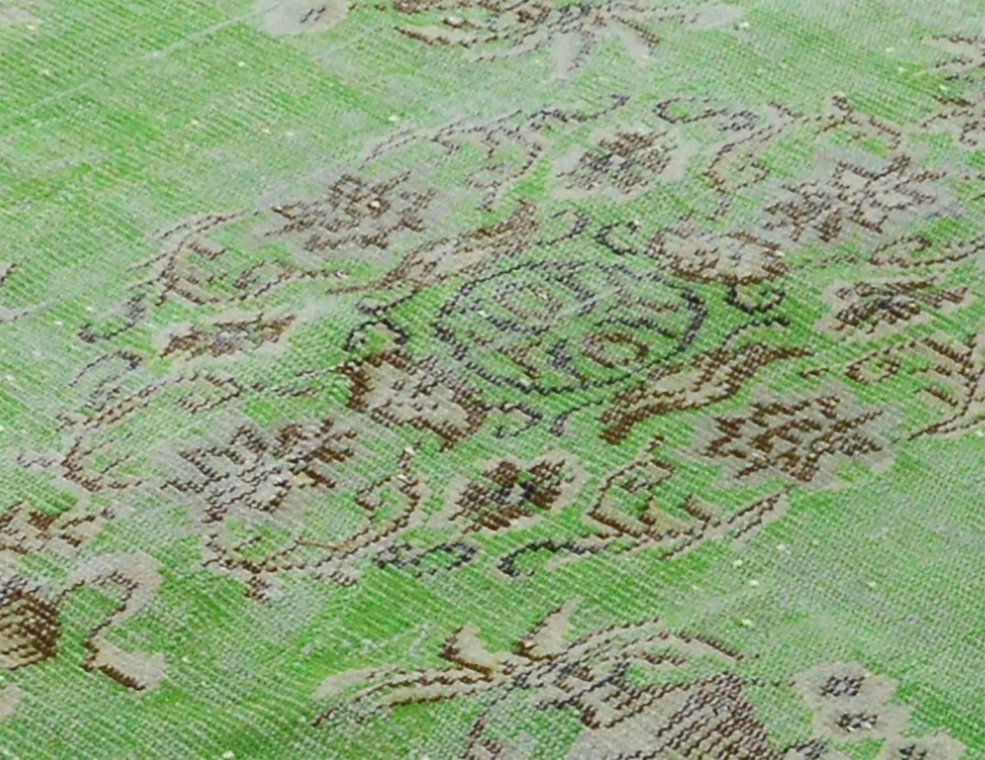 Anatolian handmade vintage rug 275 cm x 186 cm