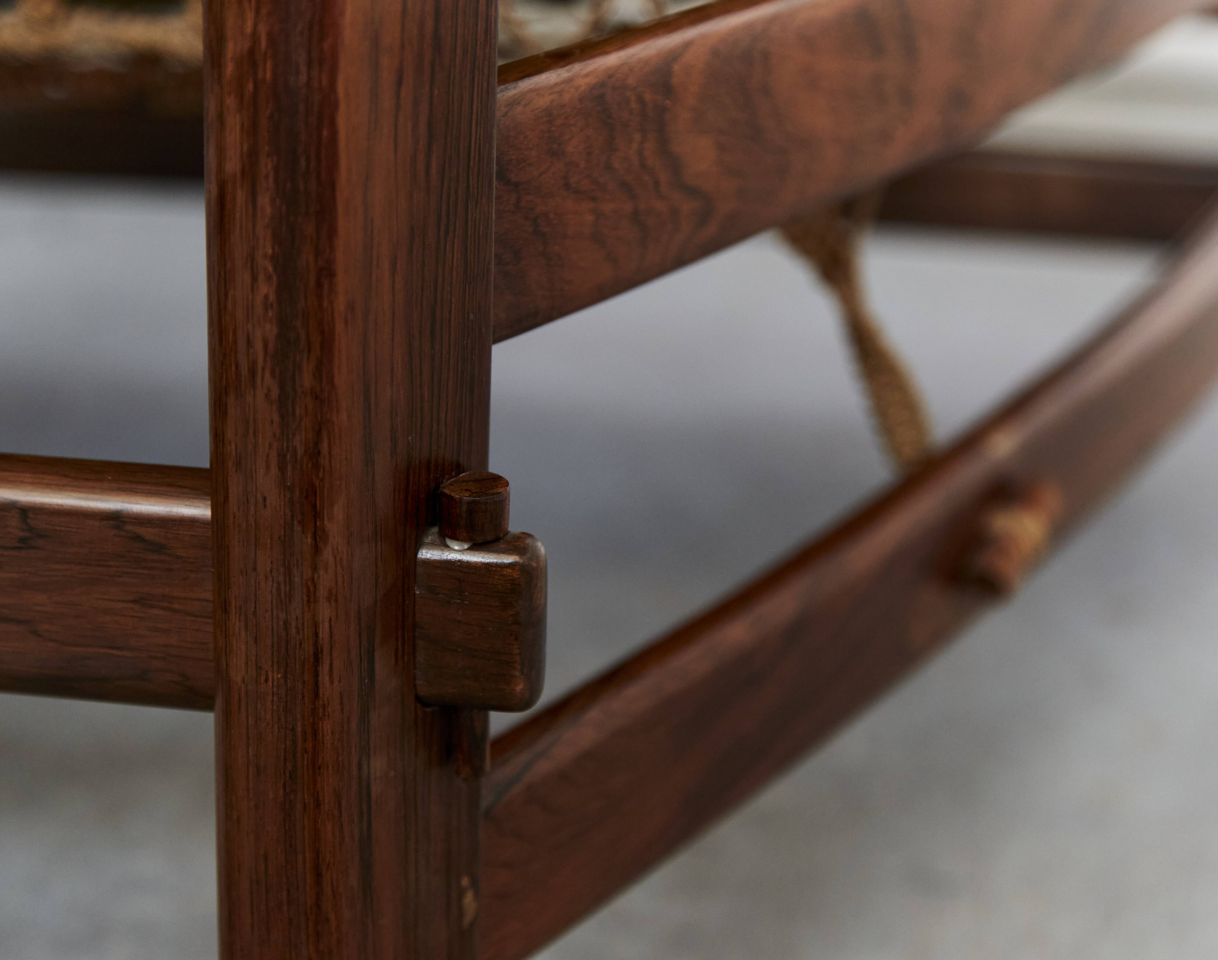 Jean Gillon "Jangada" Lounge Chair & Ottoman for Italma Wood Art, 1968