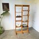 Bookcase on solid beech legs from the 80s
