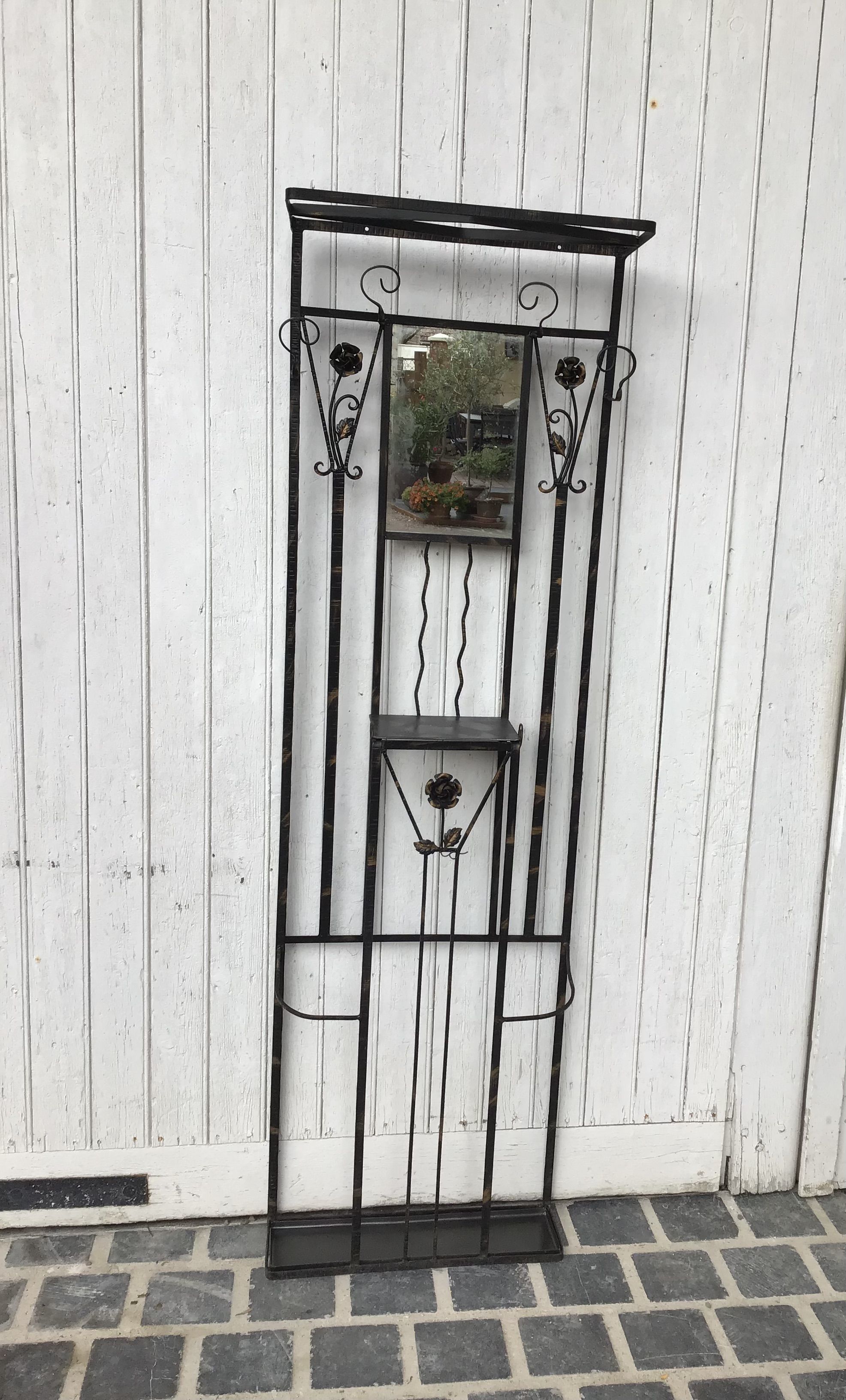 Art Nouveau coat rack cloakroom