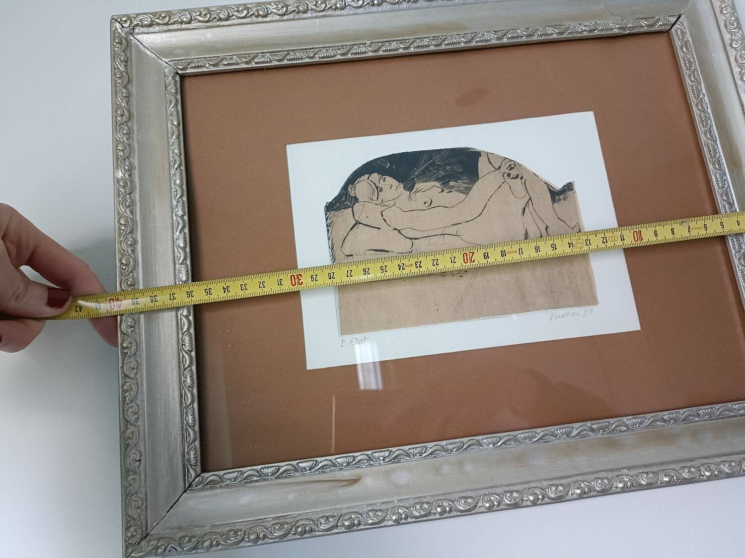 Engraving, nude, François Verdier