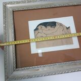 Engraving, nude, François Verdier