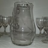 Pitcher and her water glasses