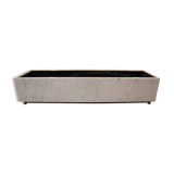 Large 1960s Knoll Style Marble and Brushed Steel Planter