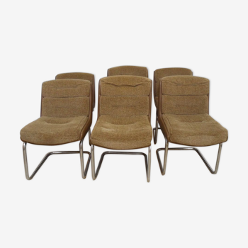 Suite of 6 chairs 1970s