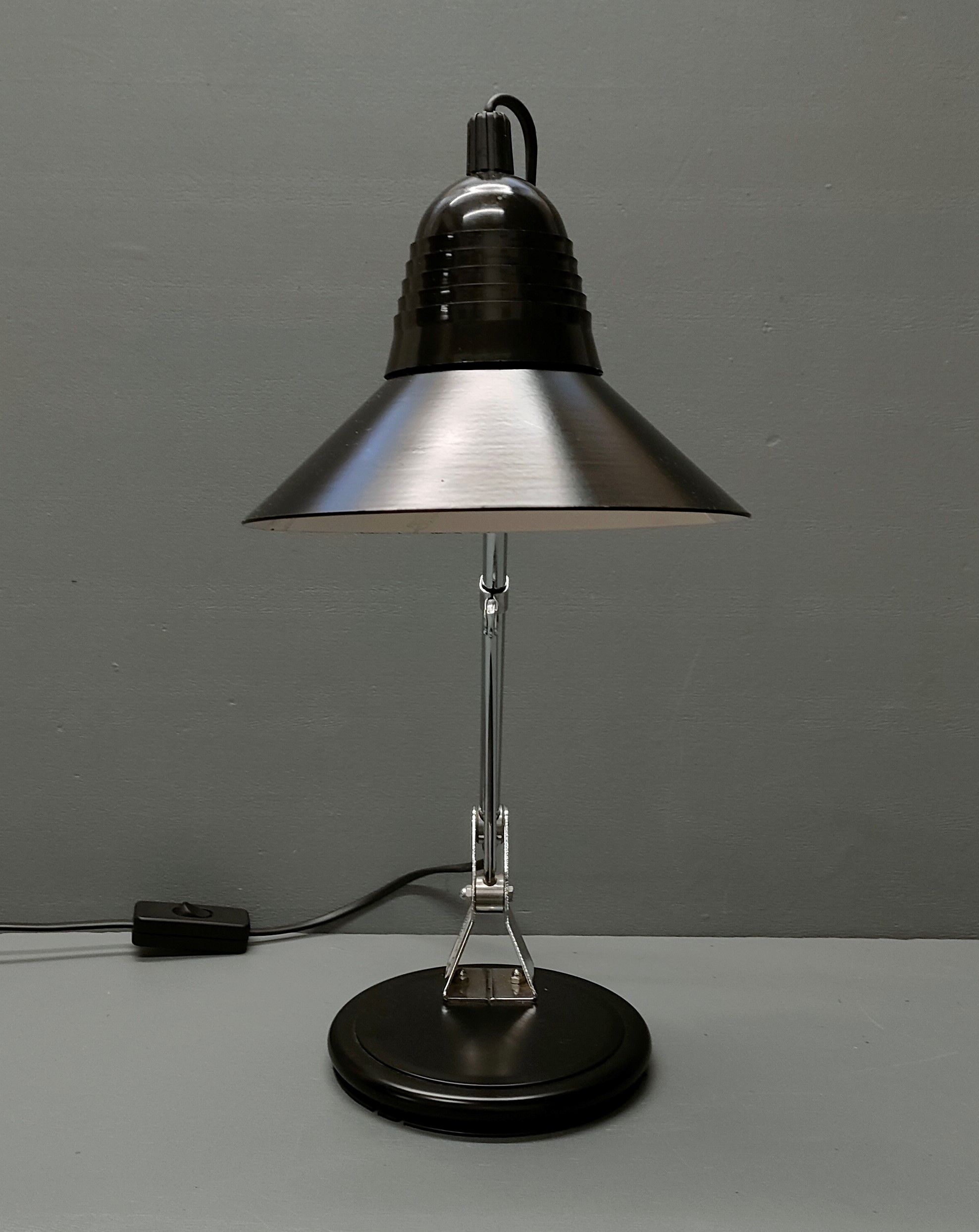 Vintage articulated black architect lamp Luminor ~ 70s ~ France