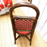 Set of four rattan chairs