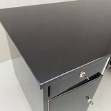 Bureau moderniste tchécoslovaque en chrome et bois, années 1950, Europe