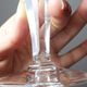 Antique service of 6 cut crystal glasses attributed to Moser, Bohemia.