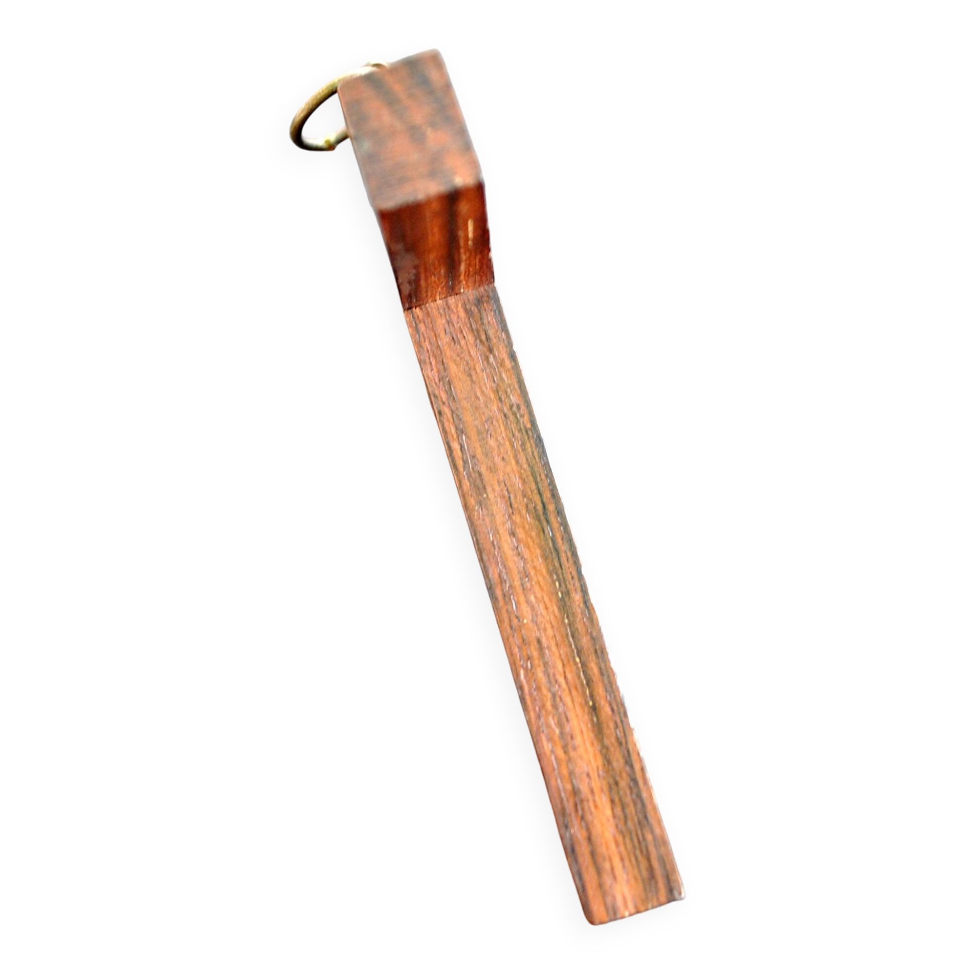 Vintage Crucifix Cross in Macassar Ebony Wood and Brass