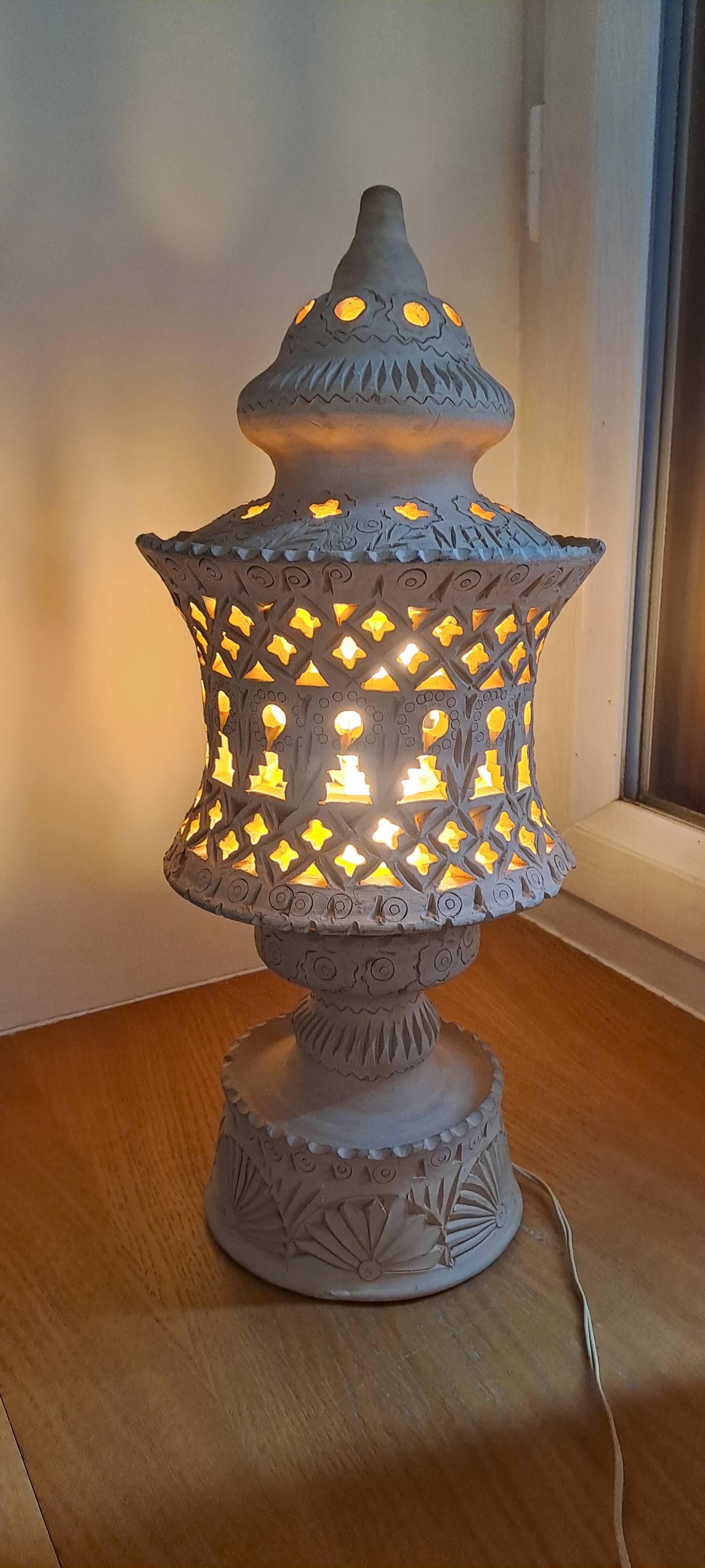 terracotta lamp