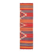 1970s Turkish Oushak Handmade Wool Cotton Orange Kilim Runner 72x252
