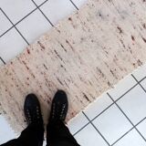 Tapis Vintage Kilim Indien en Laine (54cm x 118cm), Années 1970, Élégance