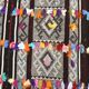 Tapis kilim turc blanc et noir