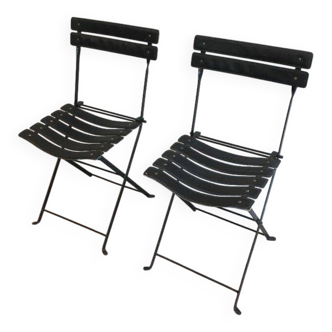 Pair of leather chairs