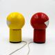 Paire de lampes Space Age italiennes Gagiplast en plastique années 70