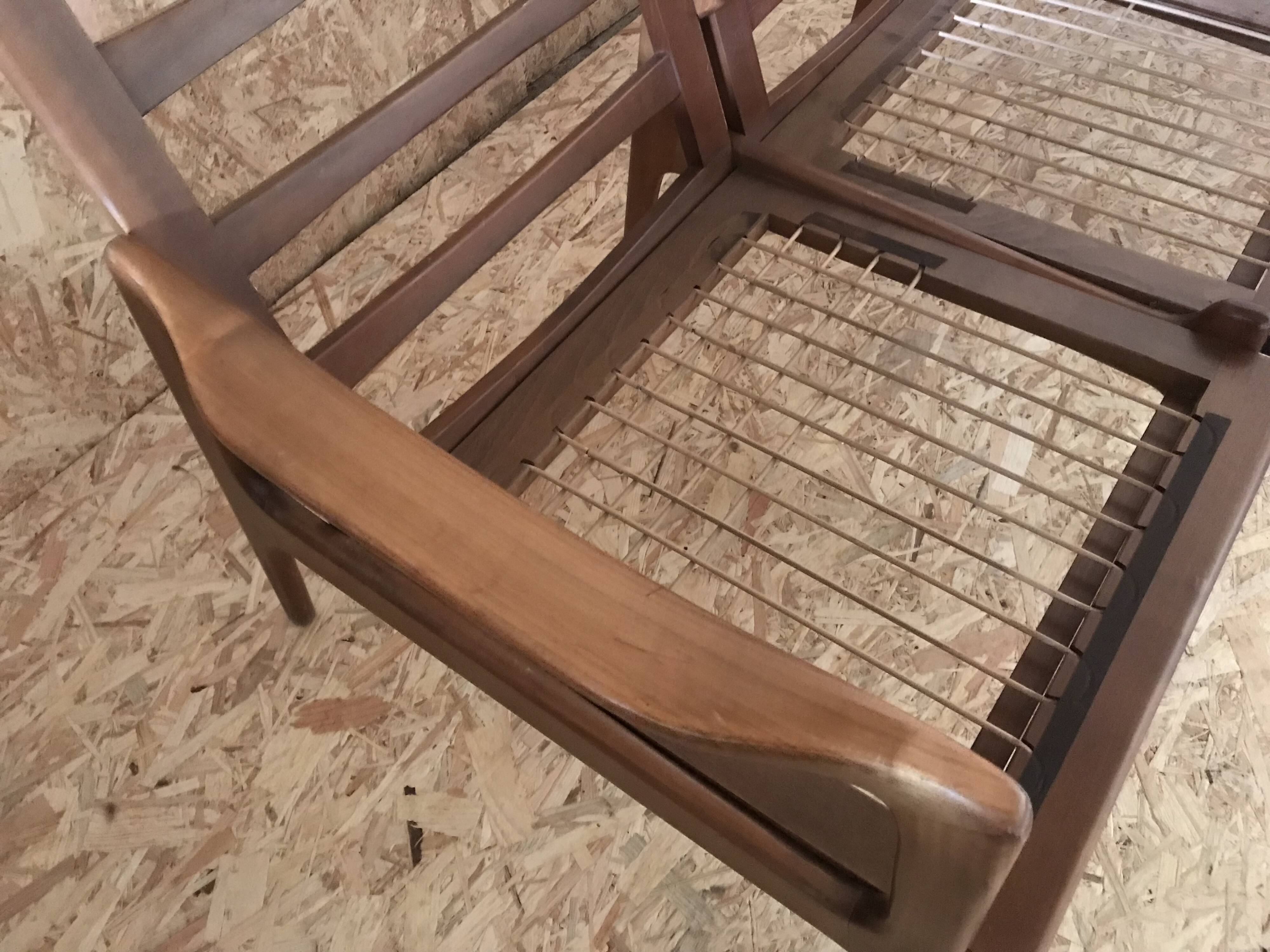 Vintage Scandinavian 3-seater sofa bench