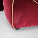 1970s pair of italian armchairs in velvet