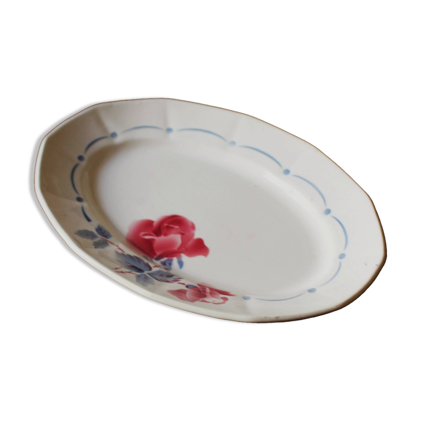 Oval Plate Boulogne Digoin Sarreguemines