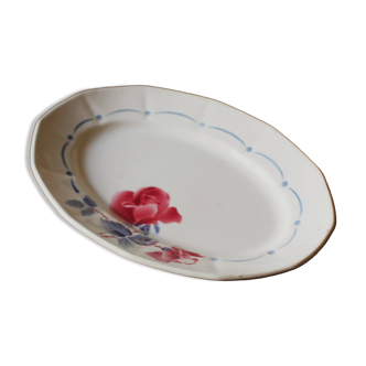 Oval Plate Boulogne Digoin Sarreguemines