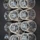 8 antique baccarat crystal wine glasses cut engraved 10742