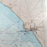 Map West Coast France from Belle île to Noirmoutier Island 1981