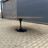 Original oval dining table Knoll Tulip (244cm) Emperador