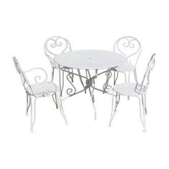 White wrought iron living room