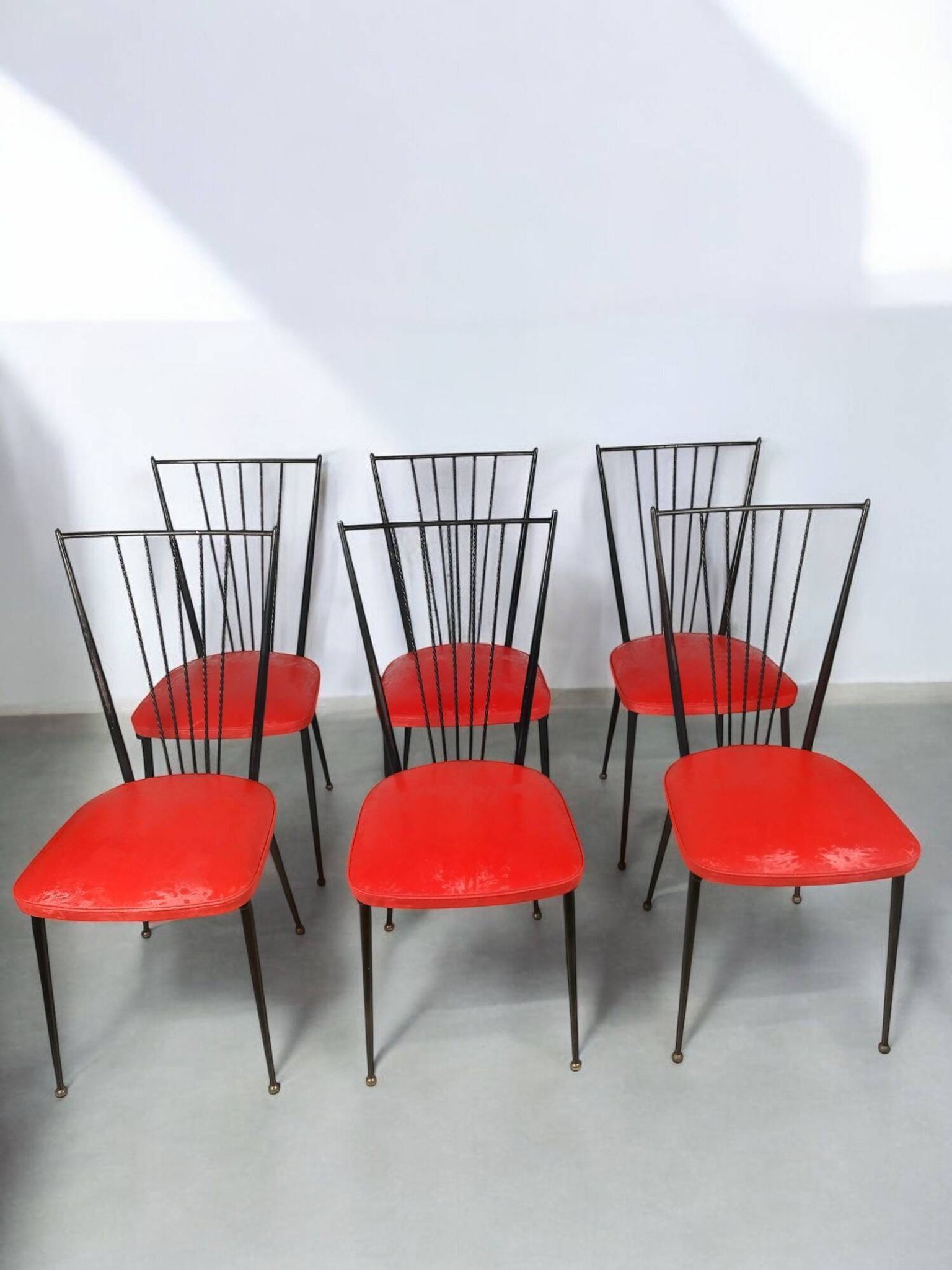 Set of six vintage chairs