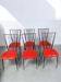 Suite de six chaises vintage