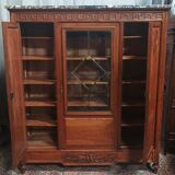 Louis XVI walnut bookcase