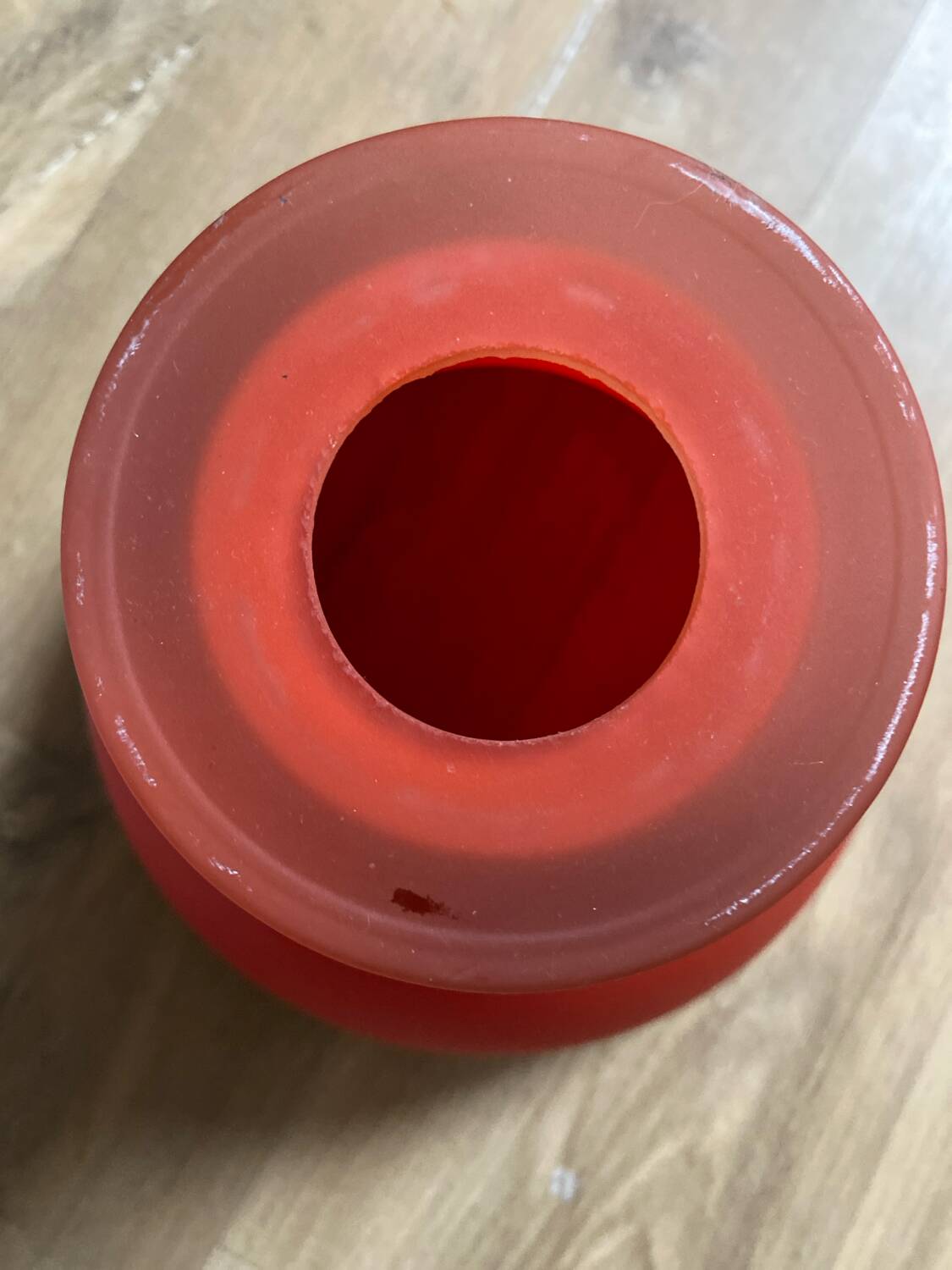 Orange glass paste ceiling light