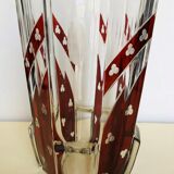 Bohemian glass vase
