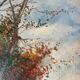 HST painting Marcel Falcinelli (1900-1980) "Dog on the lookout" + frame