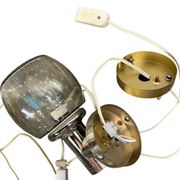 Set of 2 vintage chrome wall sconces